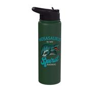 Mosasaurus Prehistoric Aquatic Dinosaur My Spirit Animal Stainless Steel Insulated Water Bottle