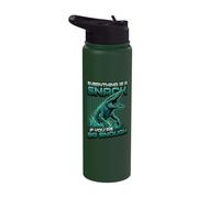 Mosasaurus Prehistoric Marine Reptile Predator Stainless Steel Insulated Water Bottle