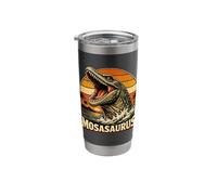 Mosasaurus Retro Ocean Ancient Sea Monster Predator Reptile Stainless Steel Insulated Tumbler