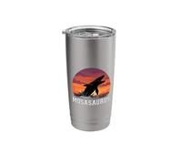 Mosasaurus Retro Sunset Prehistoric Dinosaur Sea Monster Stainless Steel Insulated Tumbler