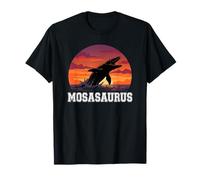 Mosasaurus Retro Sunset Prehistoric Dinosaur Sea Monster T-Shirt