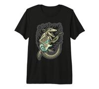 Mosasaurus Skeleton Surf Rock Guitar Marine Fossil Premium T-Shirt