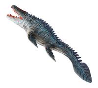 Mosasaurus Toy Artificial Realistic Mosasaurus with Movable Mouth & Sharp Teeth 13x5x2" Plastic Dinosaur Figurines, Educational Prehistoric Dinosaur Toys, Gifts for Kids, Statu