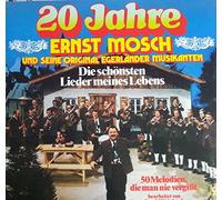 MOSCH, ERNST - MOSCH, ERNST / 20 Jahre ERNST MOSCH UND SEINE ORIGINAL EGERLÄNDER MUSIKANTEN / Die schönsten Lieder meines Lebens / 50 Melodien, die man nie vergißt bearbeitet von Gerald Weinkopf / 1976 / Klapp-Bildhülle / TELEFUNKEN # 6.22351 / Deutsche Pressung / 12" Vinyl Langspiel Schallplatte