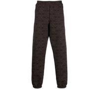Moschino all-over embroidered logo track pants - Brown 52