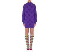 Moschino Allover Teddy Bear Wool Dress Purple size 42 | Mini Dresses Outlet | Women | Purple 42