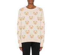 Moschino Allover Teddy Bear Wool Pullover White size XXS | Longsleeves Outlet | Women | White XXS