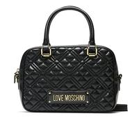 MOSCHINO B24MO103 JC4169 Women's Love Hand/Shoulder Bag Quilted Black, Black Galv Gold, One Size