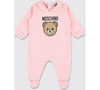 Moschino Baby Boys' Cotton Teddy Bear Print Sleepsuit with Peter Pan Collar - Size: 1M - unisex
