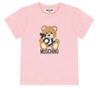 Moschino Baby Pale Pink Cotton 'Toy' Bear Baby T-Shirt SS25-3/6m