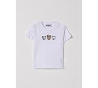 Moschino Basic Cotton T-Shirt with Logo - Size: 18M - unisex