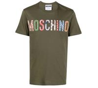 Moschino Bold Embroidered Multicolour Logo Green T-Shirt - S