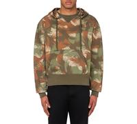 Moschino Camouflage Print Hoodie Green size 52 | Sweaters Outlet | Men | Green 52
