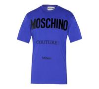 Moschino Couture Gloss Logo Blue T-Shirt - L