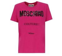Moschino Couture Gloss Logo Fuxia T-Shirt - L