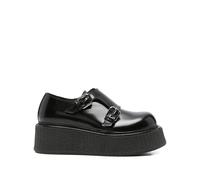 Moschino double-buckle platform shoes - Black 38-39-41