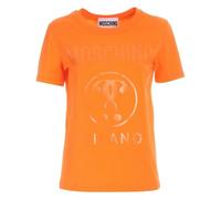 Moschino Double Question Mark Monotone Logo Orange T-Shirt - XL