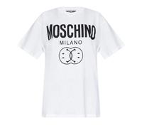Moschino Double Smiley White Oversize T-Shirt - L