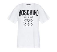 Moschino Double Smiley White Oversize T-Shirt - S