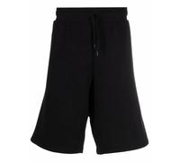 Moschino embroidered-logo jogger shorts - Black 46