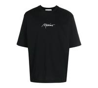 Moschino embroidered-logo organic cotton T-shirt - Black 52