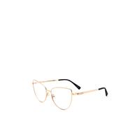 Moschino Eyewear cat-eye frame glasses - Gold One Size
