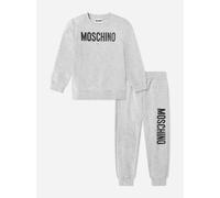 Moschino Kids Logo Tracksuit in Grey - Grey - 5 Yrs