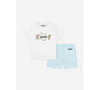Moschino Kids Moschino Baby Boys Teddy Bear Logo Short Set in Blue - Blue - 3 - 6 Mths