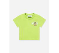 Moschino Kids Moschino Baby Teddy Bear Logo T-Shirt in Green - Green - 3 - 6 Mths