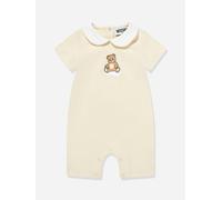 Moschino Kids Moschino Baby Teddy Bear Romper in Beige - Beige - 9-12 Mths