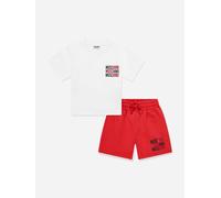 Moschino Kids Moschino Boys Logo Short Set in Red - Red - 6 Yrs