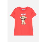 Moschino Kids Seasonal Teddy T-Shirt in Red - Red - 4 Yrs