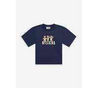 Moschino Kids Teddy Bear Logo T-Shirt in Navy - Navy - 14 Yrs