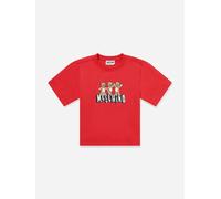 Moschino Kids Teddy Bear Logo T-Shirt in Red - Red - 4 Yrs