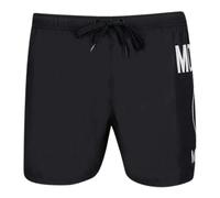 Moschino Large Circular Milano Logo Swim Shorts - Black - XL