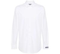 Moschino logo-embroidered cotton shirt - White 40-41-42