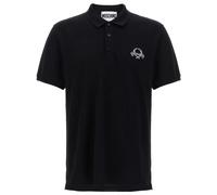 Moschino logo-embroidered polo shirt - Black 46-48-52