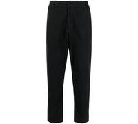 Moschino logo-embroidered straight-leg trousers - Black 50