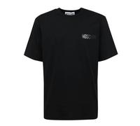 Moschino Logo Patch Black T-Shirt - XS