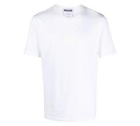Moschino logo-patch stretch-cotton T-shirt - White 54