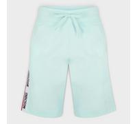 Moschino Logo Tape Track Shorts Light Blue - XS