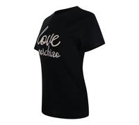 Moschino Love Moschino Bold Pink Logo Black T-Shirt - XL