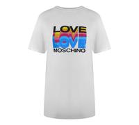 Moschino Love Moschino White T-Shirt Large Colourful Love Logo - XXL