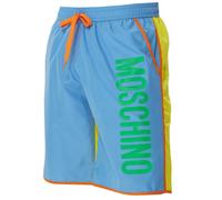 Moschino Mens Colour Block Blue Swim Shorts Textile - Size Large