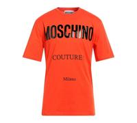 Moschino Mens Couture Gloss Logo T-Shirt - Orange - Orange - XL