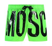 Moschino Mens Large Black Logo Green Swim Shorts - Size Medium
