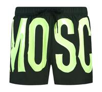 Moschino Mens Large Yellow Logo Black Swim Shorts - Size X-Large