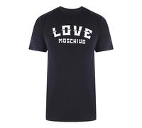 Moschino Mens Love Bold Logo Navy Blue T-shirt Cotton - Size Large