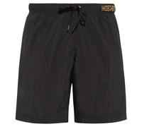 Moschino Mens Metal Logo Black Long Swim Shorts Textile - Size X-Small