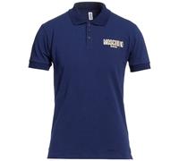 Moschino Mens Swim Logo Navy Blue Polo Shirt material_cotton - Size Small